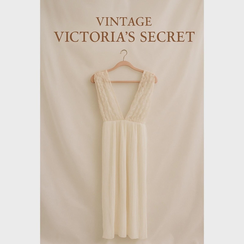 Vintage Victoria Secret Collection Gown | Sheer Lace & Chiffon | Size M